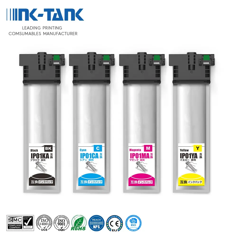 INK-TANK IP01 IP01A IP01KA IP01CA IP01MA IP01YA IP01KB IP01CB Premium renk uyumlu mürekkep çantası Epson yazıcı kartuşu için