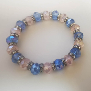 Thời Trang Đàn Hồi Vòng Đeo Tay Bohemia Pha Lê Rhinestone Độc Đáo Nhà Máy Mặt Pha Lê Thủy Tinh Hai Lớp Pha Lê Chuỗi Hạt Vòng Đeo Tay - Product Image 4