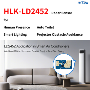 Hi-liên kết nhà thông minh HLK-LD2452 Radar cảm biến cho sự hiện diện của con người, tự động nhà vệ sinh chiếu sáng thông minh chiếu tránh chướng ngại vật - Product Image 2