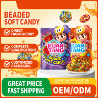 Bonbons gélifiés aux perles colorées, saveur fruitée, sucré et acidulé, multi-saveurs, collation pour enfants, cadeau d'anniversaire pour enfants