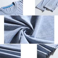 Vente en gros pas cher 100% coton conception personnalisée impression vierge hommes t-shirt à manches longues avec logo personnalisé unisexe
