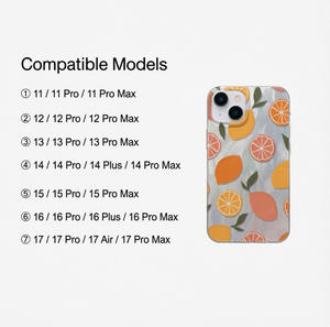 Custodia in TPU con Glitter e Motivo a Foglie di Limone e Arancia, <span class=keywords><strong>Cover</strong></span> Estetica per <span class=keywords><strong>iPhone</strong></span> 17 16 15 14 13 <span class=keywords><strong>Pro</strong></span> Max - Product Image 3