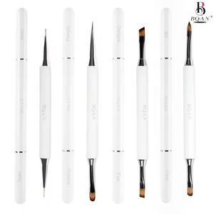 <span class=keywords><strong>BQAN</strong></span> Pincel Magnético Delgado de Alta Calidad para Uñas Francesas, Pincel de Gel de Doble Cara para Delineado, Pinceles para Arte de Uñas - Product Image 2