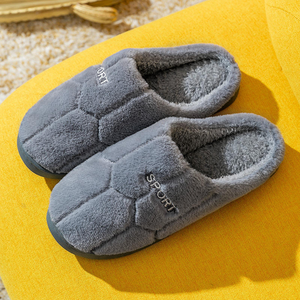 Chaussons d'hiver chauds à bout fermé pour femmes et hommes, doux et moelleux, en fourrure, nouvelle mode, plateforme antidérapante, pour la maison et la chambre - Product Image 5