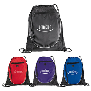 With Logo Unisex Sports Gym Bag Printing Bags Cheap Custom Polyester Drawstring <b>Backpack</b> - Product Image 1