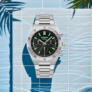 Reloj de Pulsera Cronógrafo de Cuarzo de Lujo de Acero Inoxidable de Diseño Personalizado de Alta Calidad para Hombre, Montre Homme de 42 mm para Negocios y Moda - Product Image 1