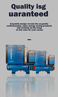 Compresseur d'air industriel à vis refroidi par air monophasé haute pression 10 bars 30 CV 7,5 kW 500 L 140 kW