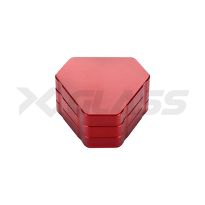 Grinder Triangolare a 4 Strati, Trituratore Portatile a Pressione Manuale per Tabacco, Stile Moderno per Grinder di Erbe da Fumo - Product Image 6