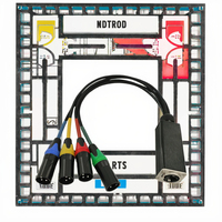 Adaptateur audio professionnel 4-en-1 RJ45 femelle vers 4 XLR femelle, câble d'extension de données réseau DMX, neuf, en PVC