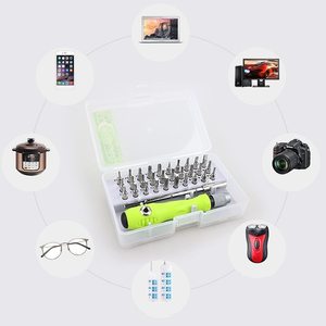 Juego de destornilladores <span class=keywords><strong>32</strong></span> en 1, Juego de puntas de destornillador magnéticas de precisión, teléfono móvil IPad de cámara para herramienta de mantenimiento, reparación - Product Image 4