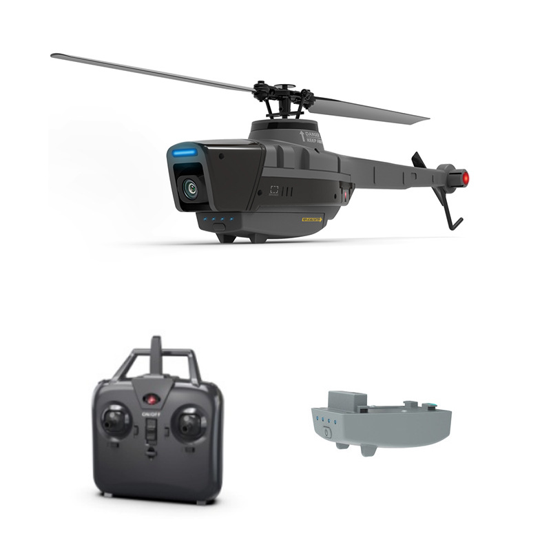 wifi helicopter New Arrivals 2.4GHz 6 Axis Wifi Sentry Single Blade Spy C127 Helicopter Drone Wind Resistance 15Mins Flying With 720P Optical Flow Camera