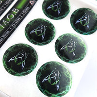 Étiquettes personnalisées en 3D avec vernis spot UV, logo en relief brillant, joint de scellement, autocollants perforés sur le côté et le dessus, pour emballages de boîtes/boîtes de conserve/pots