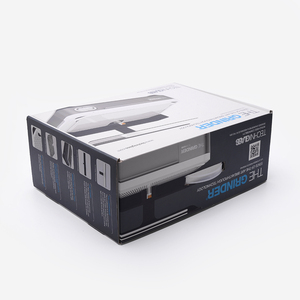 Caja de cartón corrugado con asa de plástico, embalaje electrónico de gran tamaño reciclado con logotipo personalizado - Product Image 3