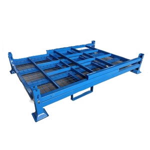 מזרן רשת תיל פלדה קיבולת טעינה גבוהה מתקפל מתלה ערימה לאחסון צמיגים - Product Image 3