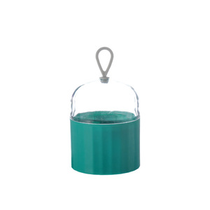 Boîte de rangement pour éponges de maquillage avec couvercle, organisateur de cosmétiques en plastique pour houppettes, rangement de bureau, rose, vert, jaune, bleu, bleu lac - Product Image 5