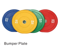 Nouvelles plaques de poids en caoutchouc noir NP300303 5-25 kg (25 lb) pour haltères de musculation et poids libres