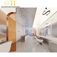 Meuble de présentation cosmétique personnalisé pour salon de spa, mobilier commercial pour salon de beauté, design d'intérieur