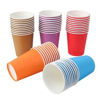 Gobelets en papier biodégradables à paroi simple avec logo personnalisé imprimé pour boissons chaudes (8/12/16/22oz) - Utilisation pour café et thé