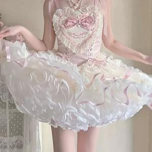 Пышная повседневная юбка в стиле Лолиты с рюшами, летающая юбка с юбкой-юбкой из 100% полиэстера 45 см - Product Image 1