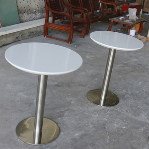 Bàn Ăn Tròn Bằng Acrylic Đá Cẩm Thạch Trắng - Product Image 5