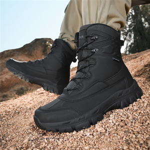 High Quality Heightened Elastic Outdoor HikiShoes Cross-country Non-slip Jogging Lightweight Cushioning Waterproof Hiking <b>Boots</b> - Product Image 5