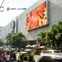 Écran LED publicitaire UHLED, écran LED extérieur P8, boîtier en aluminium, affichage LED certifié ETL, cathode commune, façade de bâtiment, panneau d'affichage