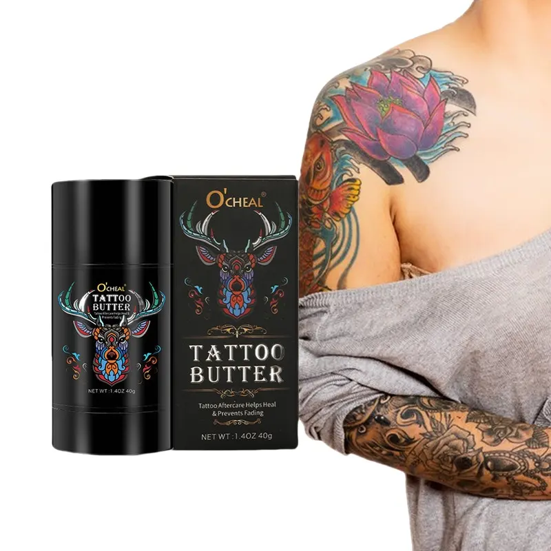 Private Label Deep Cleansing Brightening Aftercare Tattoo Foam Cleanser Tattoo After Care Healing Balm Organic Tattoo Butter