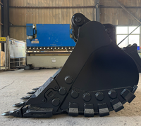 Bucket Excavator RSBM CAT 320D Lebar 1300mm dengan 5 Batang Pelindung Interior yang Dapat Diganti dan Diperkuat
