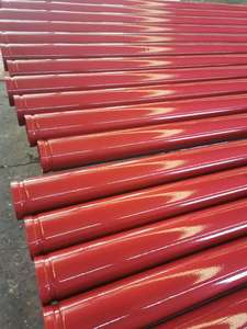 أنابيب حريق ASTM A795 مطلية باللون الأحمر من الفولاذ Sch40 للاستخدام في نظام مكافحة الحرائق في الشقق العراقية - Product Image 3