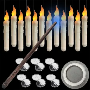 2024 New 12-Piece Magic Floating Candles With Harry Wand Potter-Inspired Levitating Light For Party Novelties