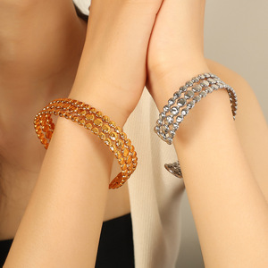 Adjustable <b>Ball</b> Chain <b>Bracelet</b> Gold Silver Unisex Jewelry Trendy Minimalist Design - Product Image 4