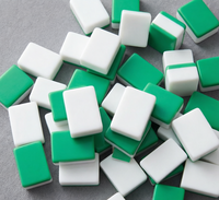 Mahjong américain de luxe moderne à thème papillon personnalisé, en acrylique, avec bordure arc-en-ciel, 160 tuiles, textes chinois mignons et porte-bonheur