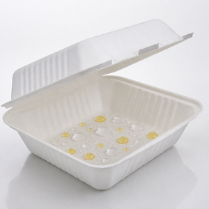 Boîte à hamburger jetable en bagasse 6 pouces, nouveau style, excellente qualité, pour <span class=keywords><strong>restaurants</strong></span>, hôtels et fêtes - Product Image 5