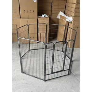 Wholesale Black Powder Coated Indoor / Outdoor Welded Wire <strong>Dog</strong> <strong>Run</strong> Kennel <strong>Panels</strong> and Gates - Product Image 4