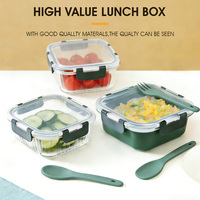 Boîte à lunch personnalisée Maisons Wholeware sans BPA avec couvercle en plastique, conservation de la fraîcheur et design écologique pour enfants