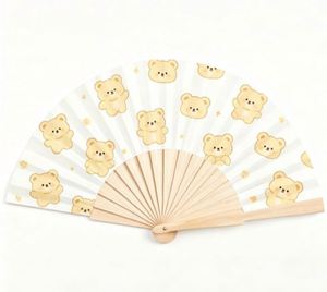 Abanicos Plegables de Seda Personalizados con Impresión Personalizada para Decoración de Bodas y Eventos - Product Image 1