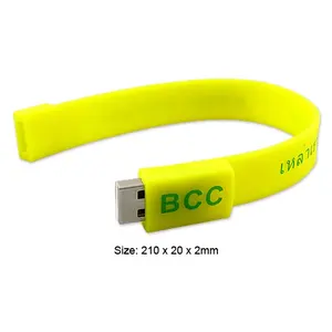 Braccialetti personalizzati con cinturino USB Flash Drive Slap Cable Wristbands