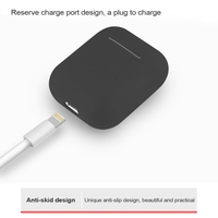 Étui pour écouteurs en silicone souple pour AirPods 1 2 3 4 Pro, antichoc, anti-chute, housse de protection portable pour écouteurs