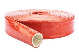 Silicon Coated <strong>Fiberglass</strong> Sleeve Flame Retardant 1kV <strong>Rated</strong> Voltage for High <strong>Temperature</strong> Protection - Product Image 6