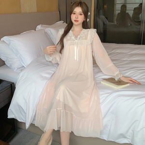 W225 # cuello en V encaje otoño camisón malla manga larga <span class=keywords><strong>con</strong></span> almohadilla en el pecho - Product Image 4