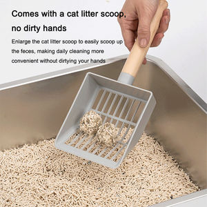 فولاذ مقاوم للصدأ عالي الجودة كبير القط ، شبه مغلق ، مقاوم للتسرب ، صلب مقاوم للصدأ للقطط - Product Image 6