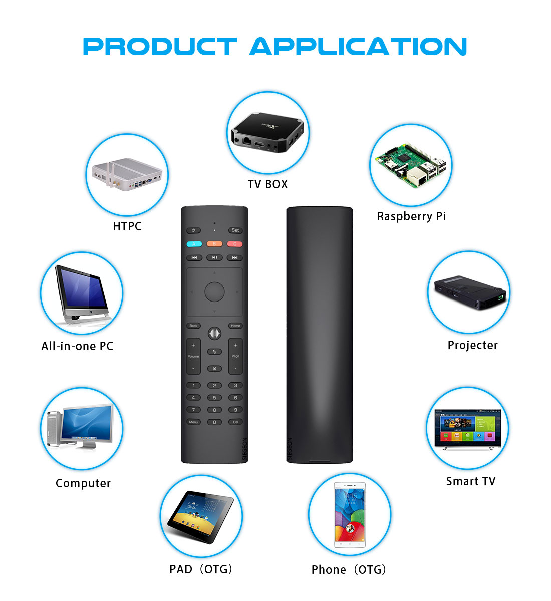 Télécommande sans fil air mouse et fonction vocale, modèle g 40s 33, fonction d'apprentissage IR, vente en gros