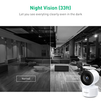 EDUP Mini EDUP 2K WiFi Cámara IP WIFI Seguimiento automático Tuya Smart CCTV PTZ Cámara Red Cámara de vigilancia