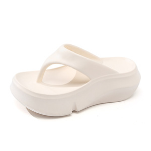 Guru Women's Thick Sole <b>Flip</b> <b>Flops</b> EVA Breathable Non Slip Summer Sandals <b>White</b> Black Pink Sand Color - Product Image 5