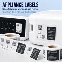 Bahan Label Tahan Suhu Tinggi Stiker Perekat Tahan Lama untuk Komponen Elektronik, Suku Cadang Otomotif, Pengemasan, dan Identifikasi Aset