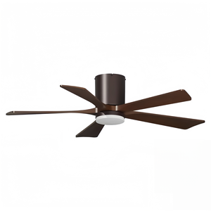 Ventilador de Techo de 5 Aspas de 52 Pulgadas con 5 Velocidades, Motor DC, Control Remoto y Luz LED - Product Image 1