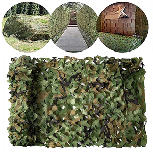 Tela de poliéster para caza, Camping, Red de camuflaje, hojas de Selva, rollo de red de camuflaje para cubierta de sombra de coche con cuerda para colgar - Product Image 1