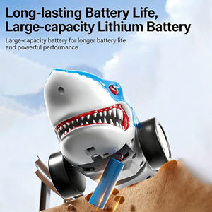 Lucky Toys Voiture télécommandée 2.4G quatre directions <span class=keywords><strong>Requin</strong></span> Bionique 306 °   <span class=keywords><strong>Jouet</strong></span> aquatique rotatif à dérive sonore et lumineuse en gros - Product Image 4