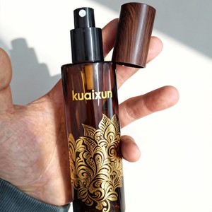 Botella de Spray con Pulverizador Fino de Vidrio Iridiscente y Perlado para Tónico, Humectante, Agua, Maquillaje, Envase Cosmético Universal - Product Image 1