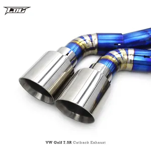 Выхлопная труба Catback для VW GOLF MK7 7R/7.5R 2,0 T 2012-2019, выхлопная труба для гоночного автомобиля Catback, выхлопная труба из титанового сплава